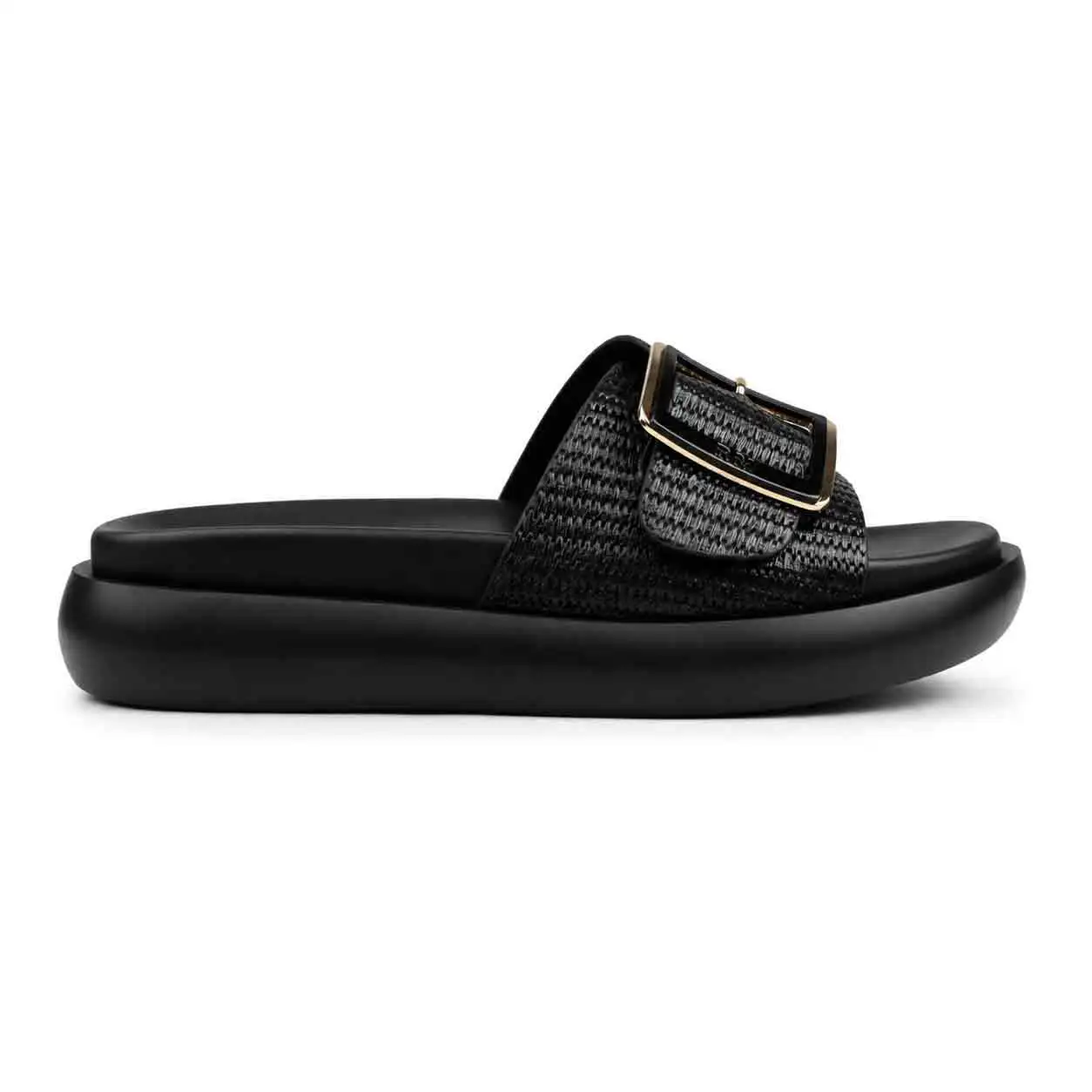 Sandale Compense pour femme 8088 noir miniature